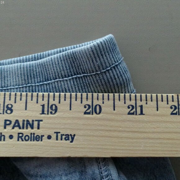 AERIE NWT Pull-On w/ Draw String Blue Wide Leg Soft Jeans XXL - Picture 8 of 11